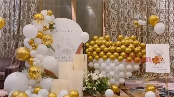 成都店铺公司开业布置周年庆典仪式地爆球气球拱门背景装饰